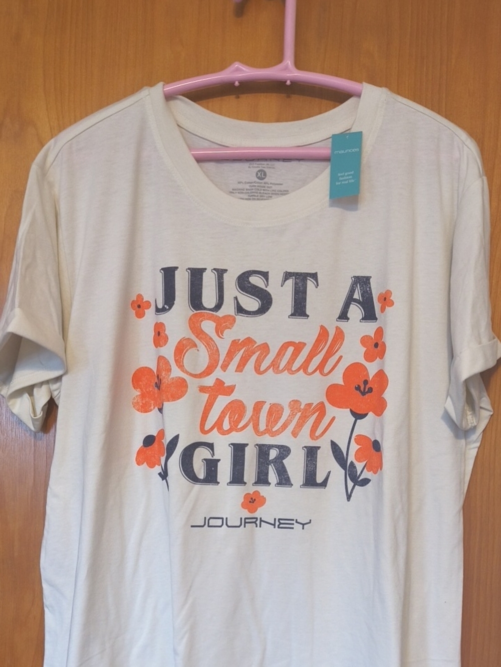 Women's' White 'Just A Small Town Girl' Graphic Tee